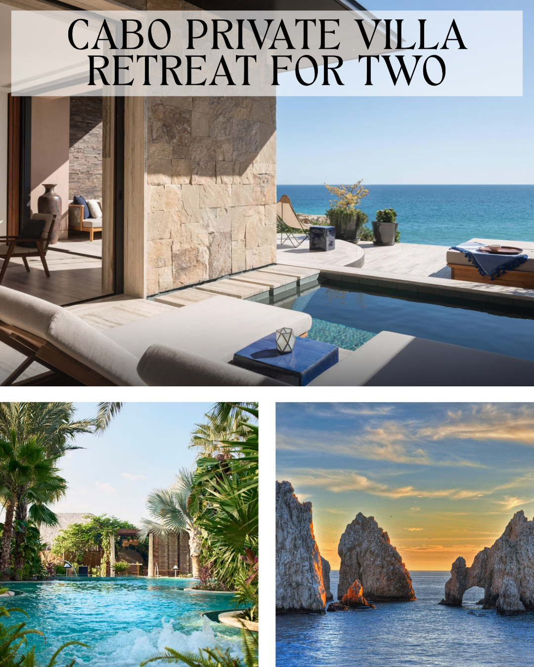 Cabo private villa retreat for two